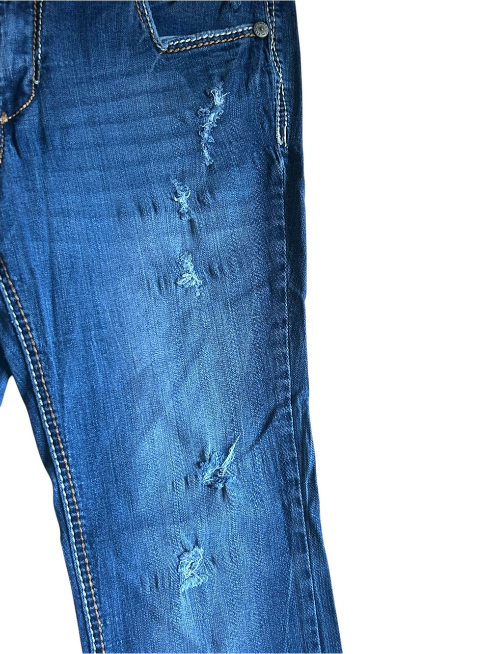 Amethyst Rachel Bootcut Distressed Stretch Jeans Size 13 - Picture 4 of 13